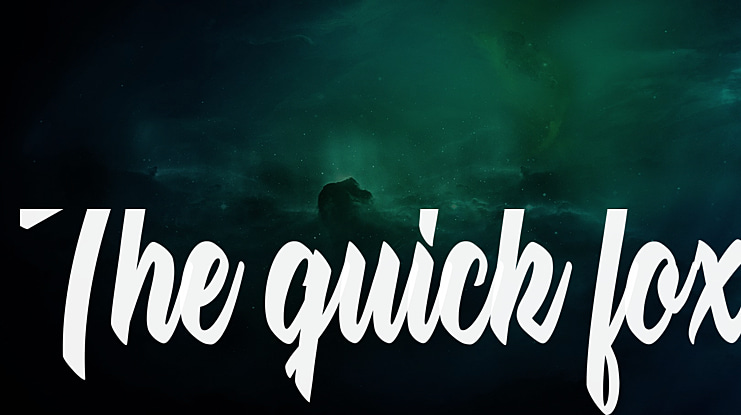 The quick fox Font