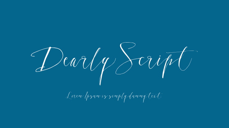 DearlyScript Font