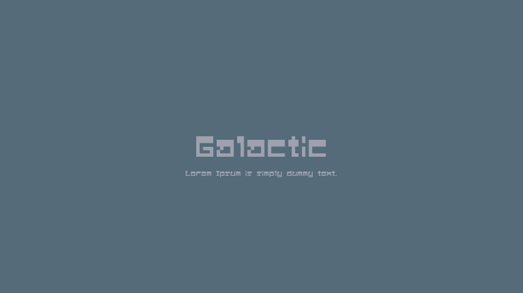 Galactic Font