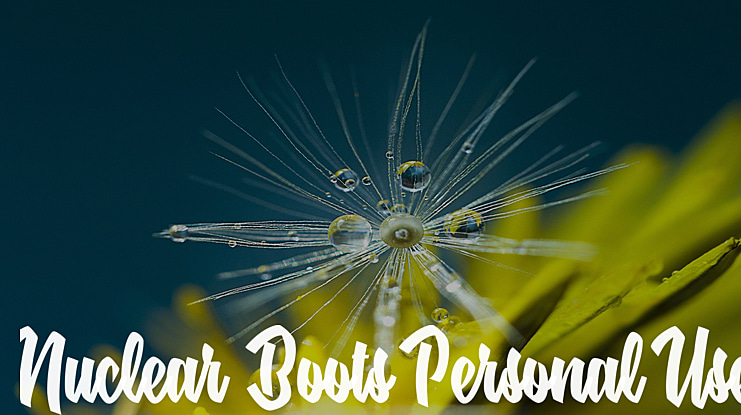 Nuclear Boots Personal Use Font