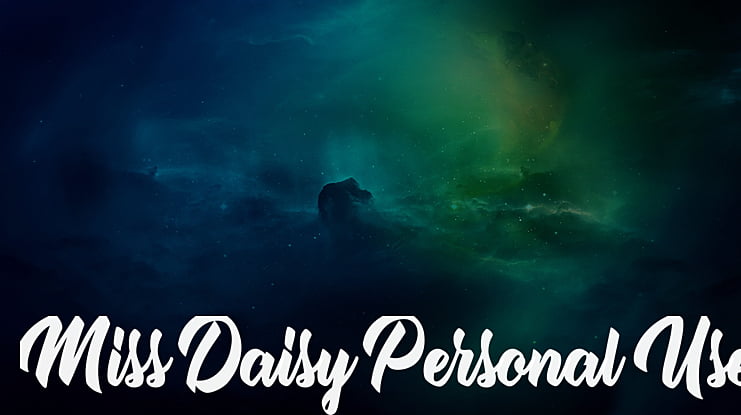 Miss Daisy Personal Use Font