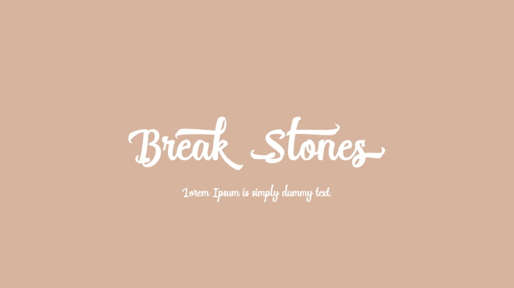 Break Stones Font