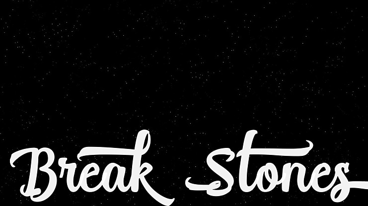 Break Stones Font