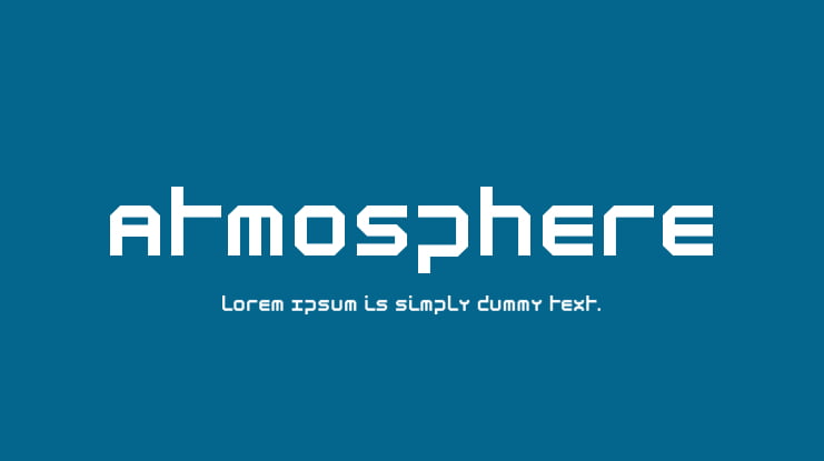 Atmosphere Font Family