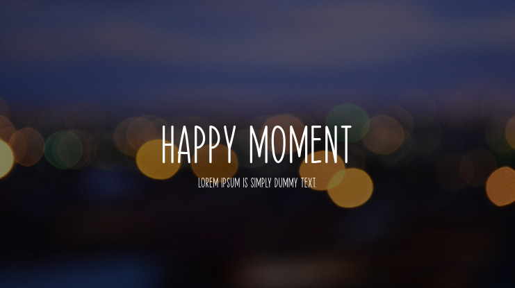 Happy Moment Font