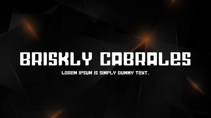 Briskly Cabrales Font