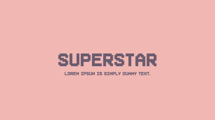 Superstar Font Family