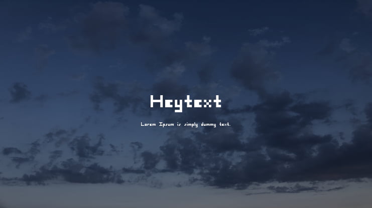 Heytext Font