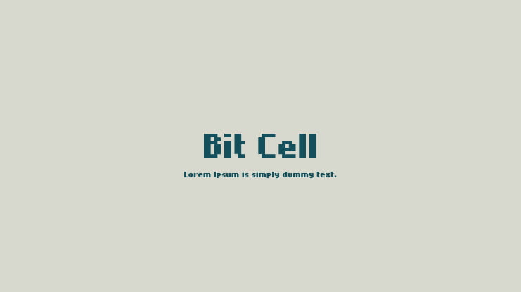 Bit Cell Font