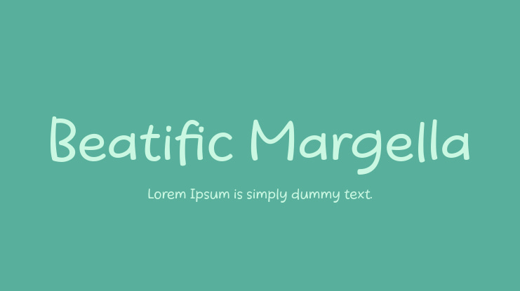 Beatific Margella Font Family