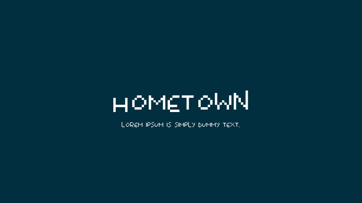 Hometown Font
