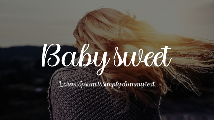 Baby sweet Font