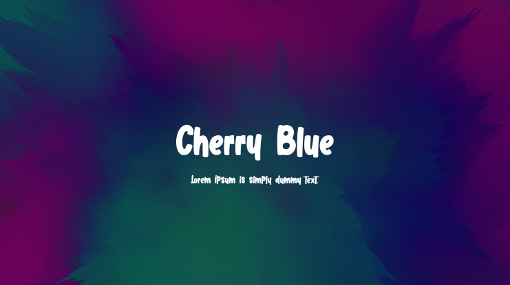 Cherry Blue Font