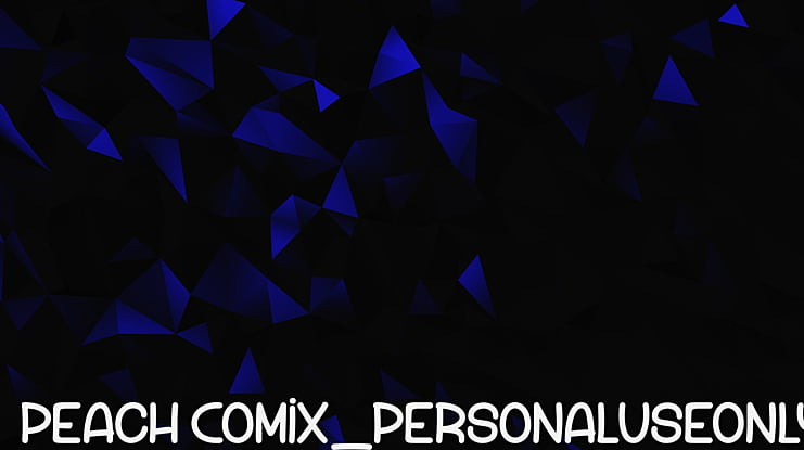 Peach Comix_PersonalUseOnly Font