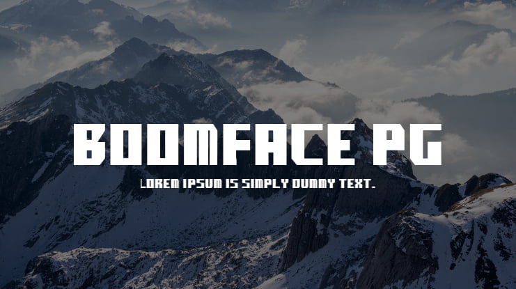 boomface pg Font