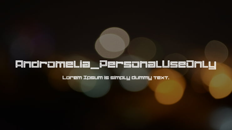Andromelia_PersonalUseOnly Font