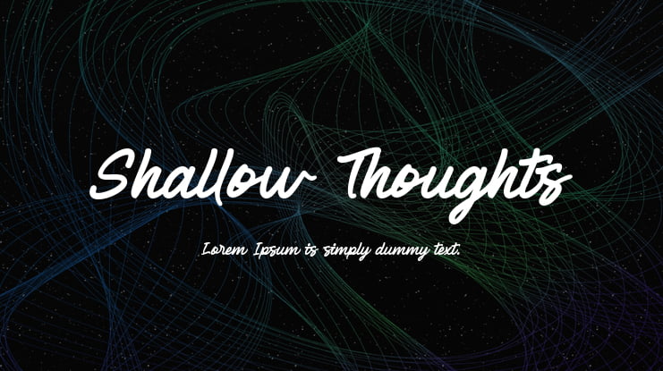 Shallow Thoughts Font