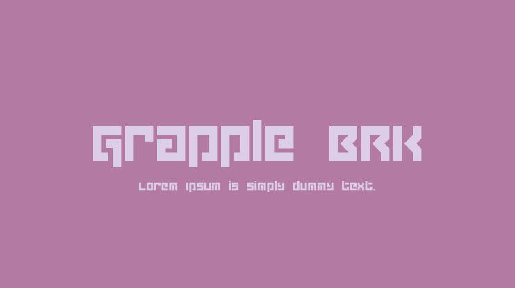 Grapple BRK Font
