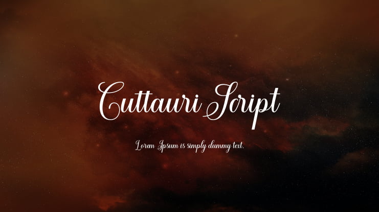 CuttauriScript Font