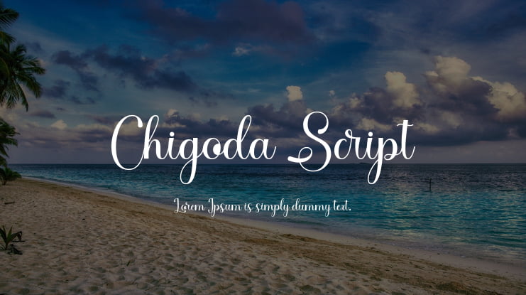 Chigoda Script Font