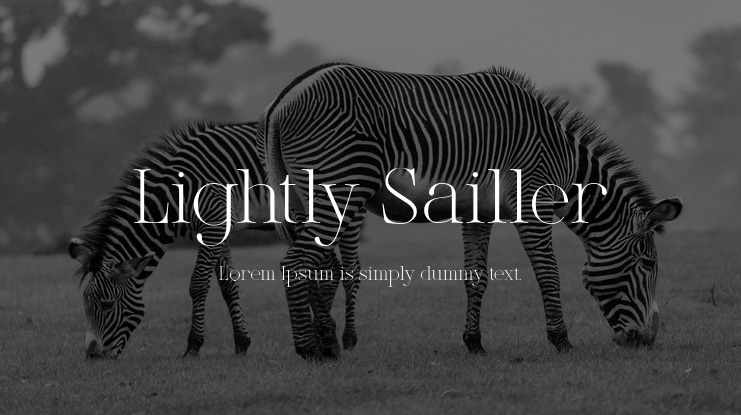 Lightly Sailler Font