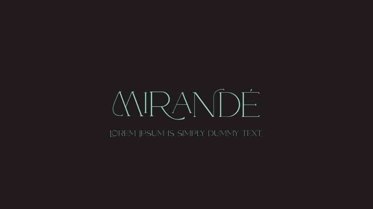 Mirande Font