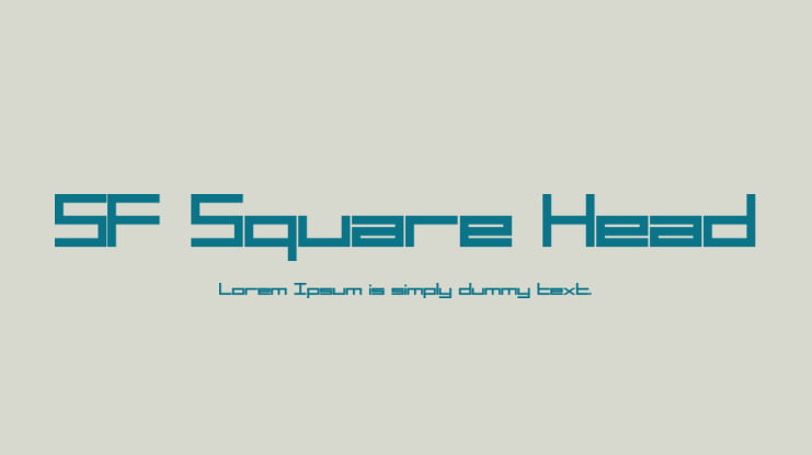 SF Square Head Font Family