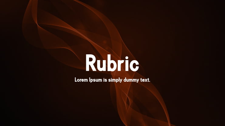 Rubric Font