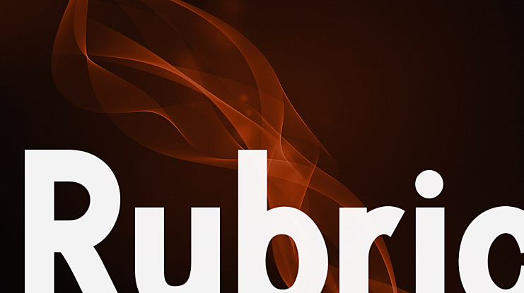 Rubric Font