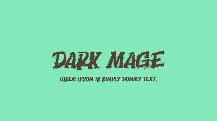 Dark Mage Font