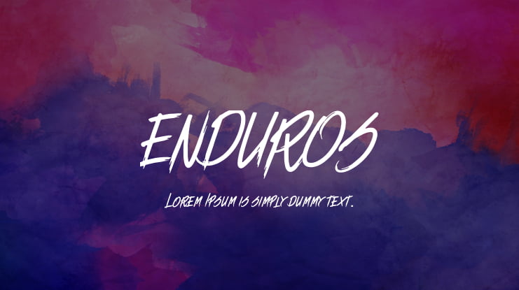 ENDUROS Font