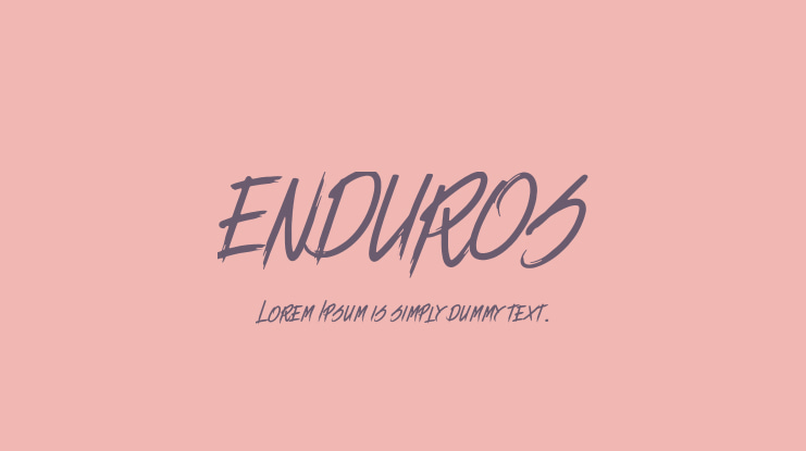 ENDUROS Font