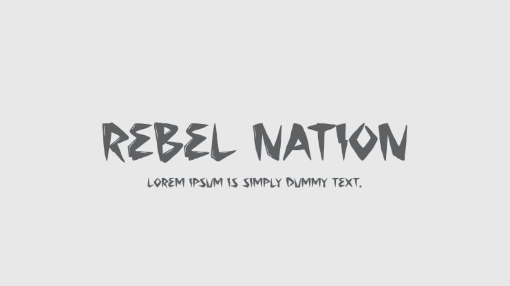 REBEL Nation Font