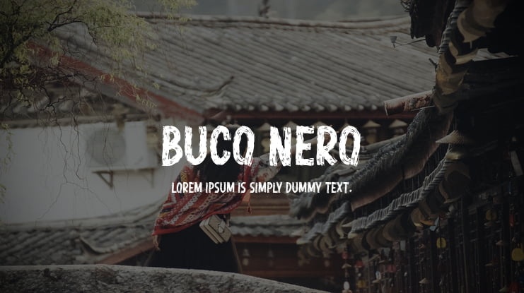 Buco Nero Font