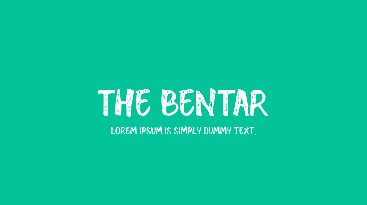 THE BENTAR Font