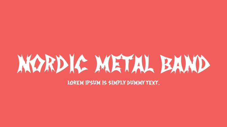 Nordic Metal Band Font