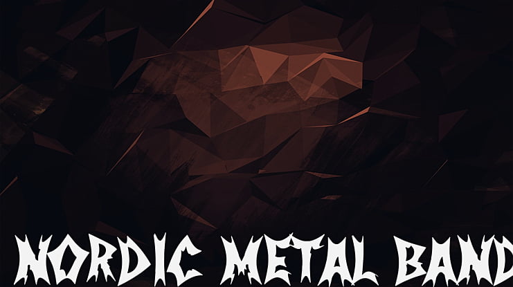 Nordic Metal Band Font