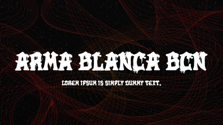 Arma Blanca BCN Font