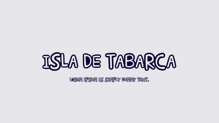 Isla de Tabarca Font
