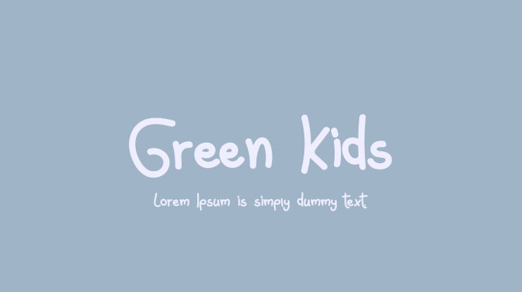 Green Kids Font