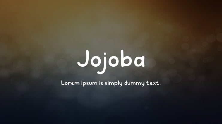Jojoba Font