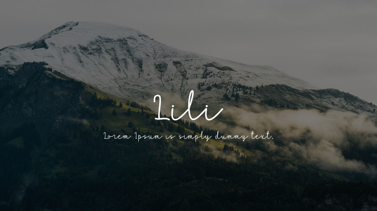 Lili Font Family