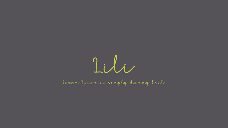 Lili Font Family