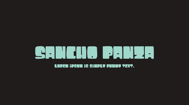 Sancho Panza Font