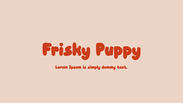 Frisky Puppy Font