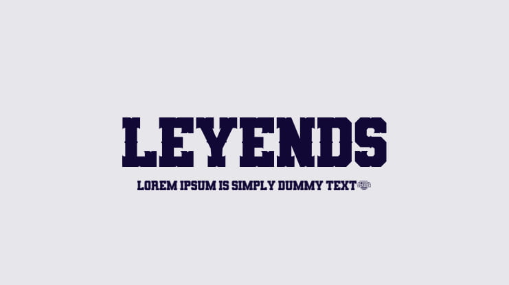 Leyends Font