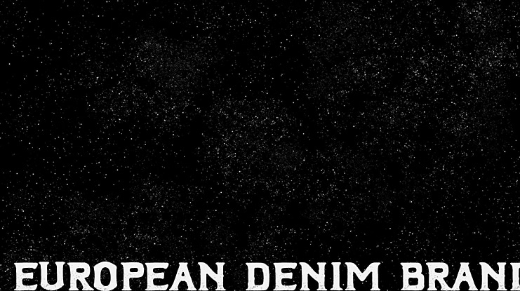 European Denim Brand Font