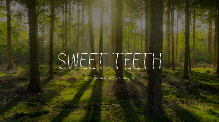 SWEET TEETH Font