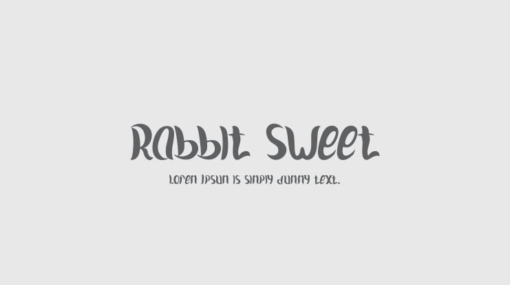 Rabbit Sweet Font