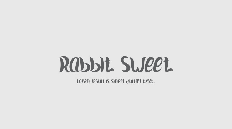 Rabbit Sweet Font